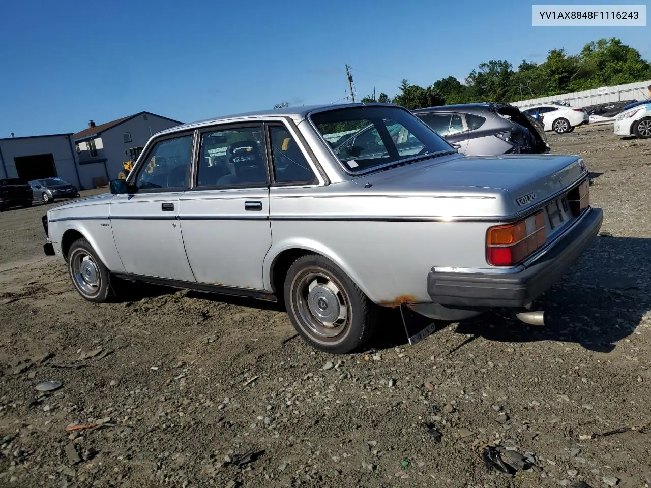 1985 Volvo 244 Dl VIN: YV1AX8848F1116243 Lot: 57331255