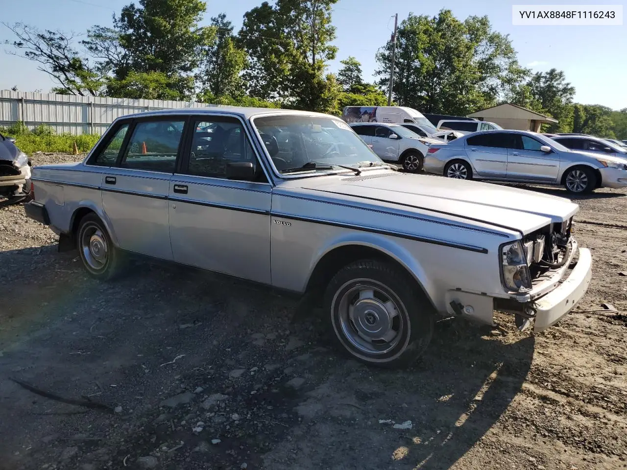 1985 Volvo 244 Dl VIN: YV1AX8848F1116243 Lot: 57331255