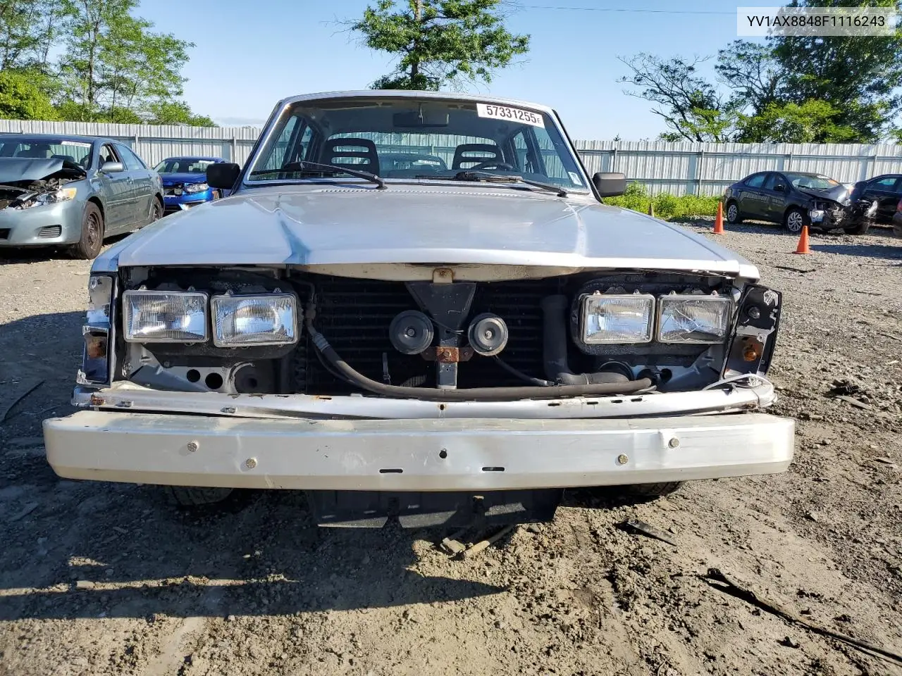 1985 Volvo 244 Dl VIN: YV1AX8848F1116243 Lot: 57331255