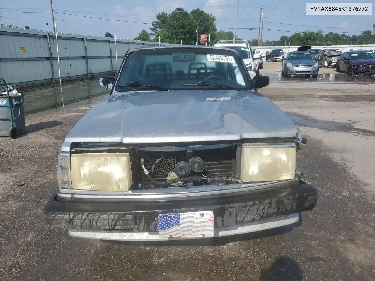 1989 Volvo 244 Dl VIN: YV1AX8845K1376772 Lot: 62405735