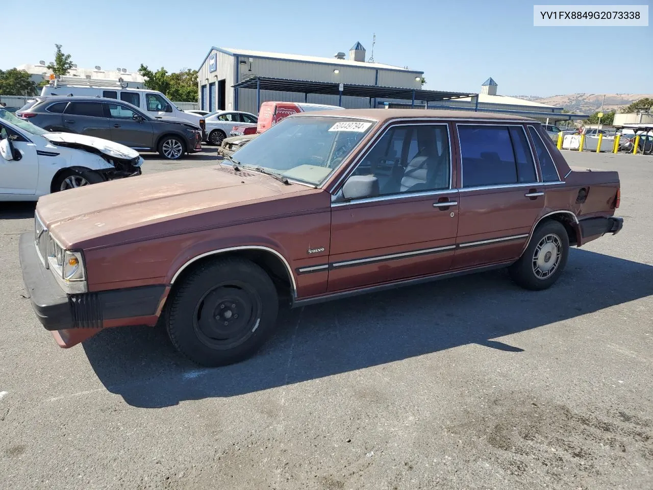 1986 Volvo 740 Gle VIN: YV1FX8849G2073338 Lot: 60449794