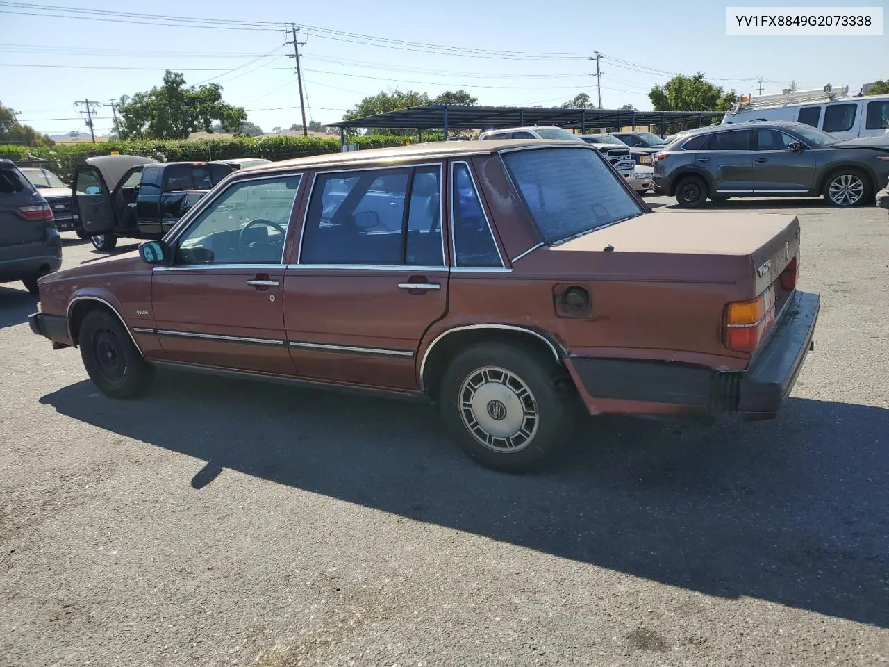 1986 Volvo 740 Gle VIN: YV1FX8849G2073338 Lot: 60449794