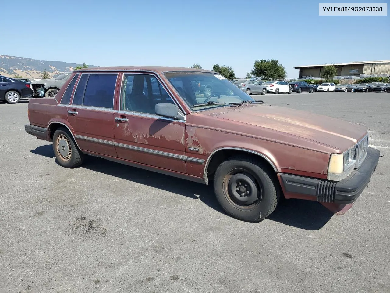1986 Volvo 740 Gle VIN: YV1FX8849G2073338 Lot: 60449794