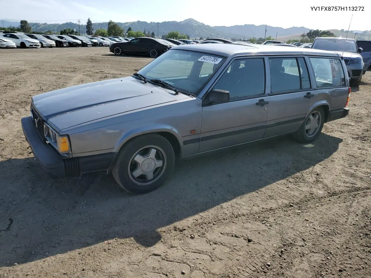 1987 Volvo 740 Gle VIN: YV1FX8757H113272 Lot: 54231785