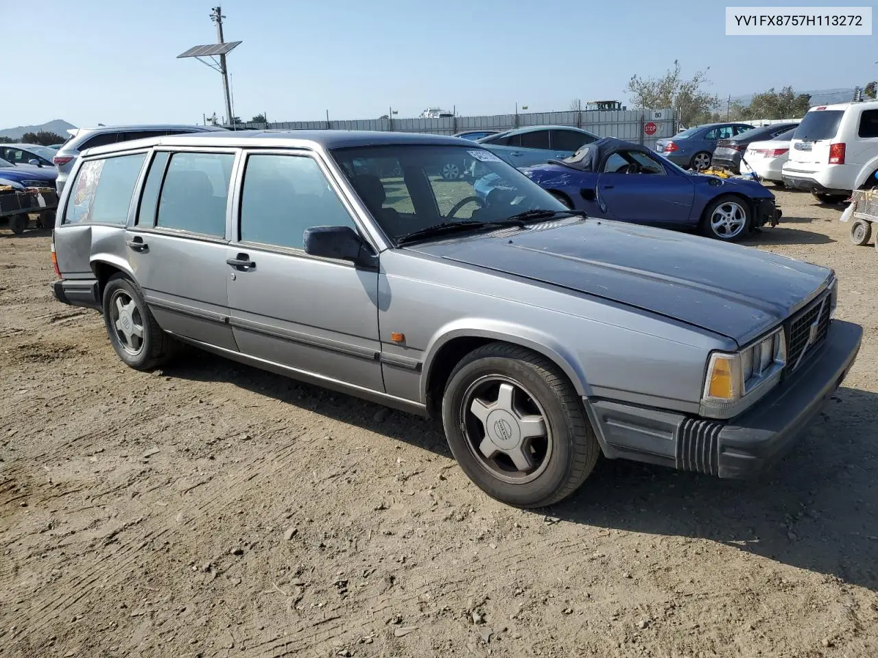 1987 Volvo 740 Gle VIN: YV1FX8757H113272 Lot: 54231785