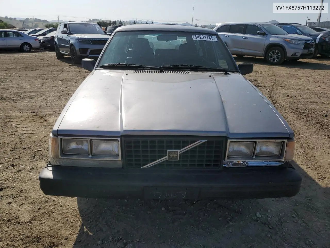 1987 Volvo 740 Gle VIN: YV1FX8757H113272 Lot: 54231785