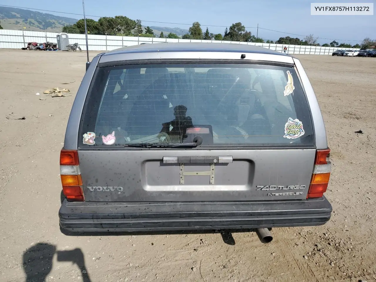 1987 Volvo 740 Gle VIN: YV1FX8757H113272 Lot: 54231785