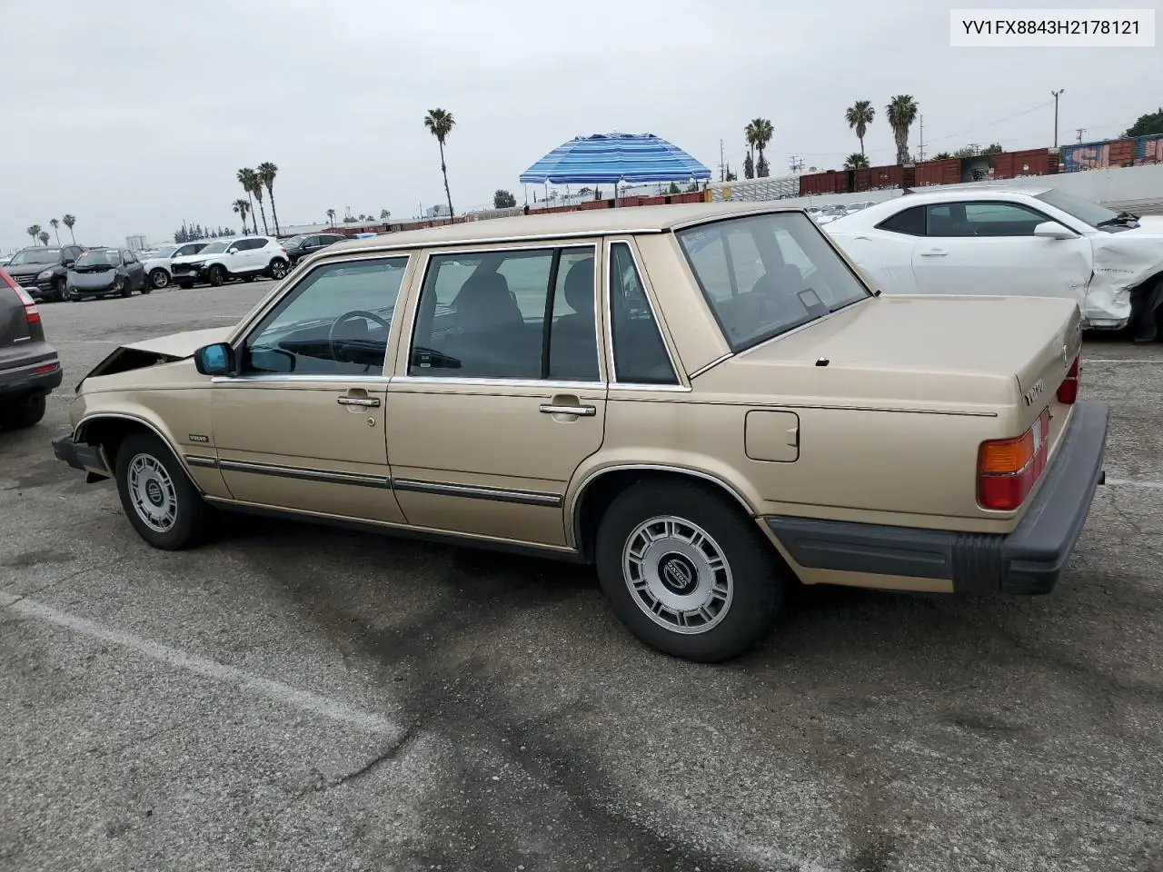 1987 Volvo 740 Gle VIN: YV1FX8843H2178121 Lot: 55678015