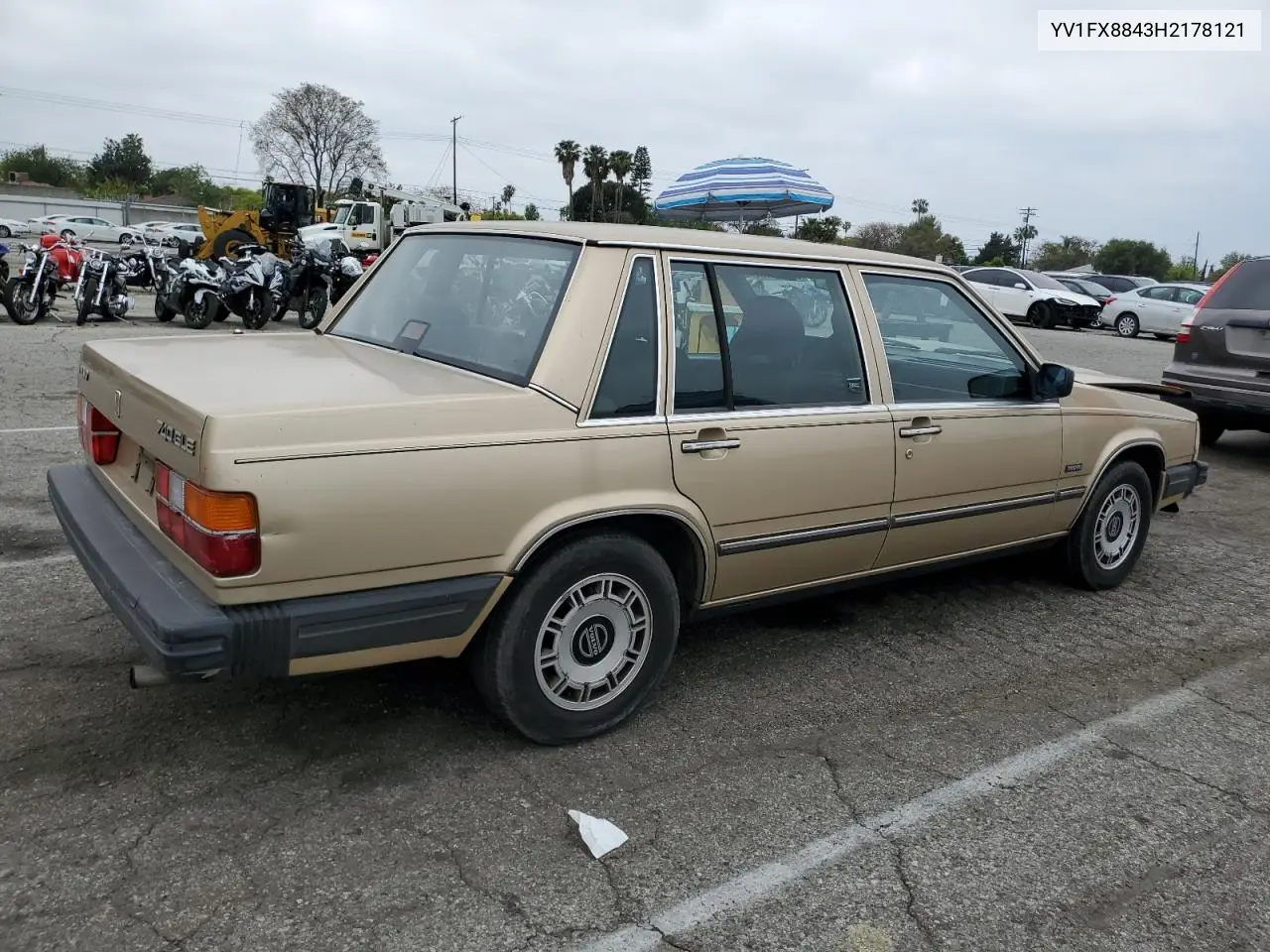 1987 Volvo 740 Gle VIN: YV1FX8843H2178121 Lot: 55678015