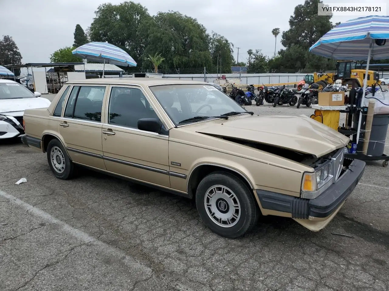 1987 Volvo 740 Gle VIN: YV1FX8843H2178121 Lot: 55678015