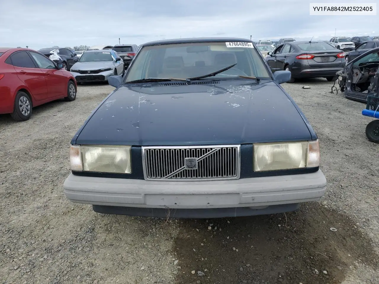 1991 Volvo 740 VIN: YV1FA8842M2522405 Lot: 47664895