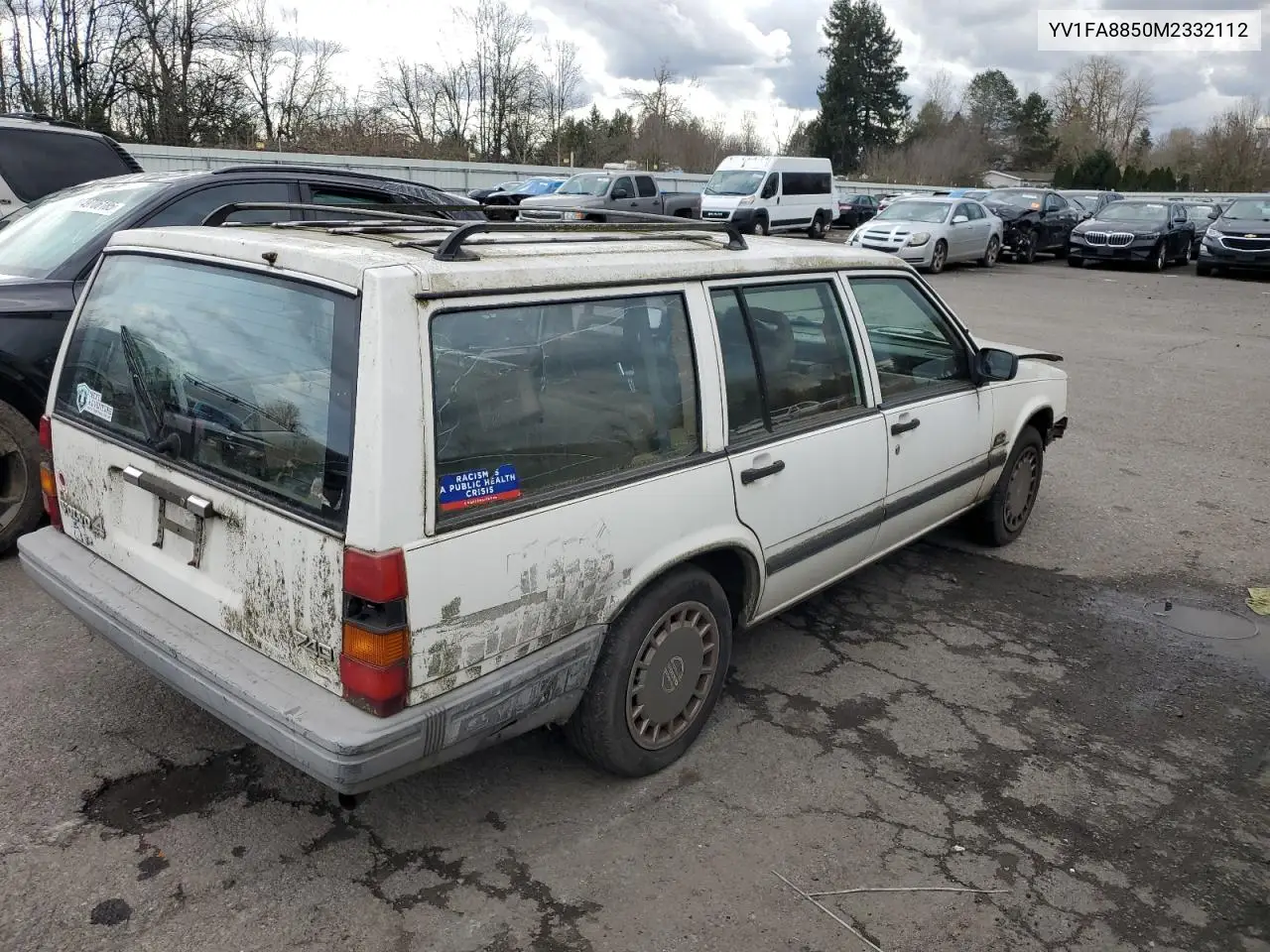 1991 Volvo 740 VIN: YV1FA8850M2332112 Lot: 49723155