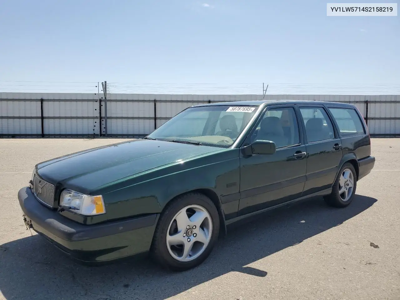 1995 Volvo 850 VIN: YV1LW5714S2158219 Lot: 58787695
