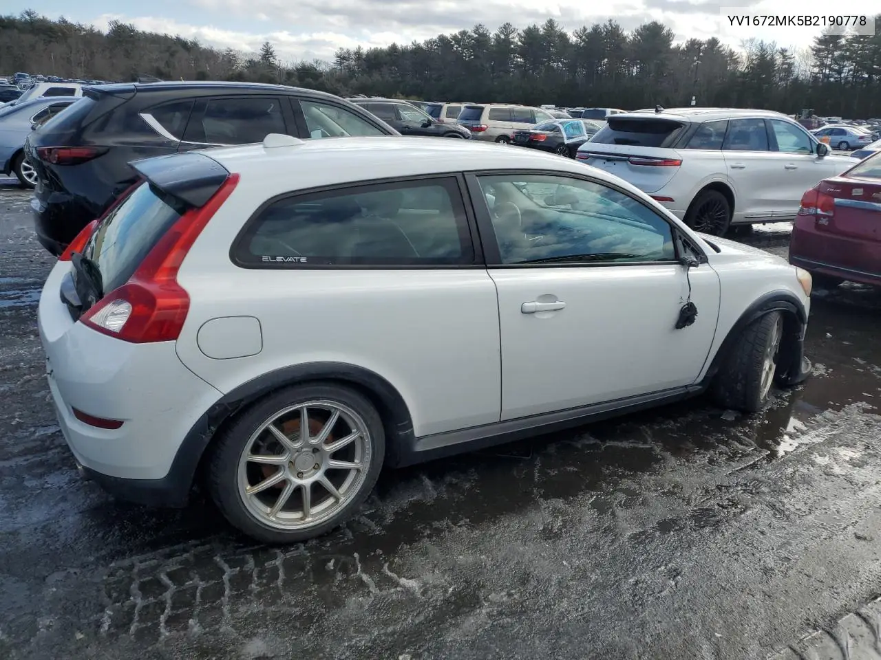 2011 Volvo C30 T5 VIN: YV1672MK5B2190778 Lot: 43983405