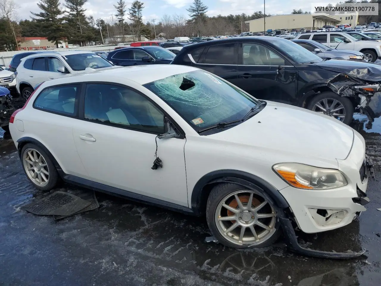 2011 Volvo C30 T5 VIN: YV1672MK5B2190778 Lot: 43983405