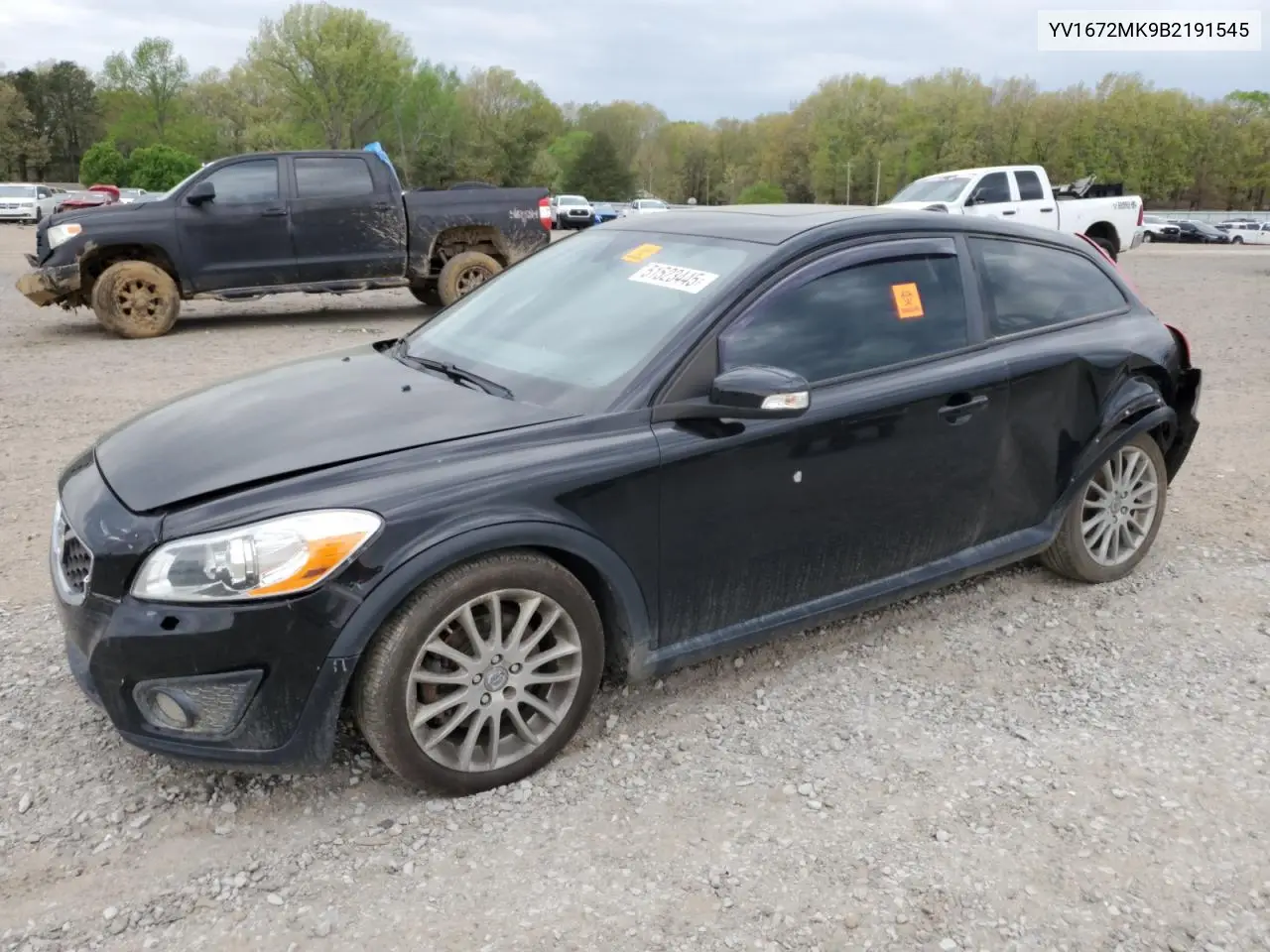 2011 Volvo C30 T5 VIN: YV1672MK9B2191545 Lot: 51523445