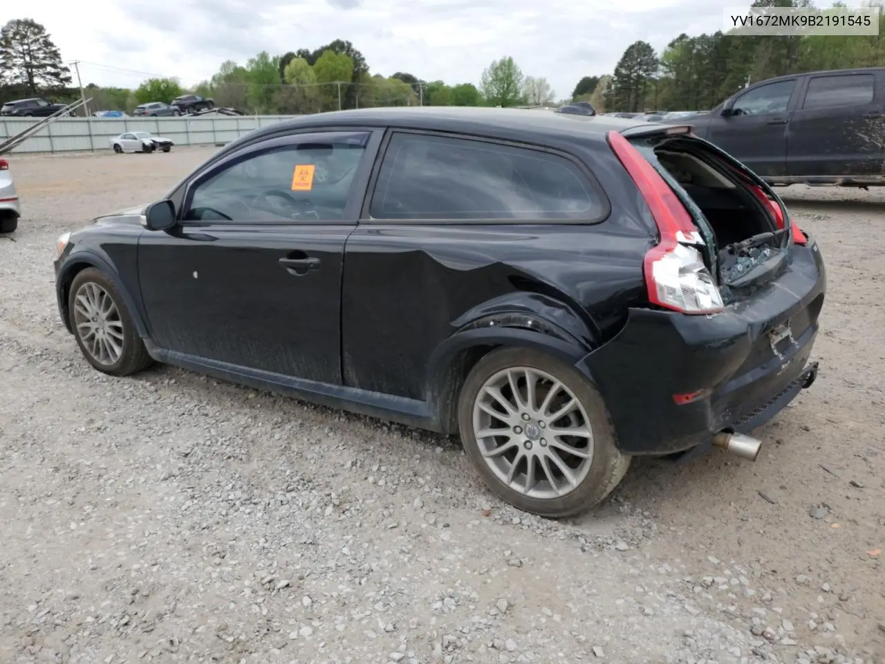 2011 Volvo C30 T5 VIN: YV1672MK9B2191545 Lot: 51523445