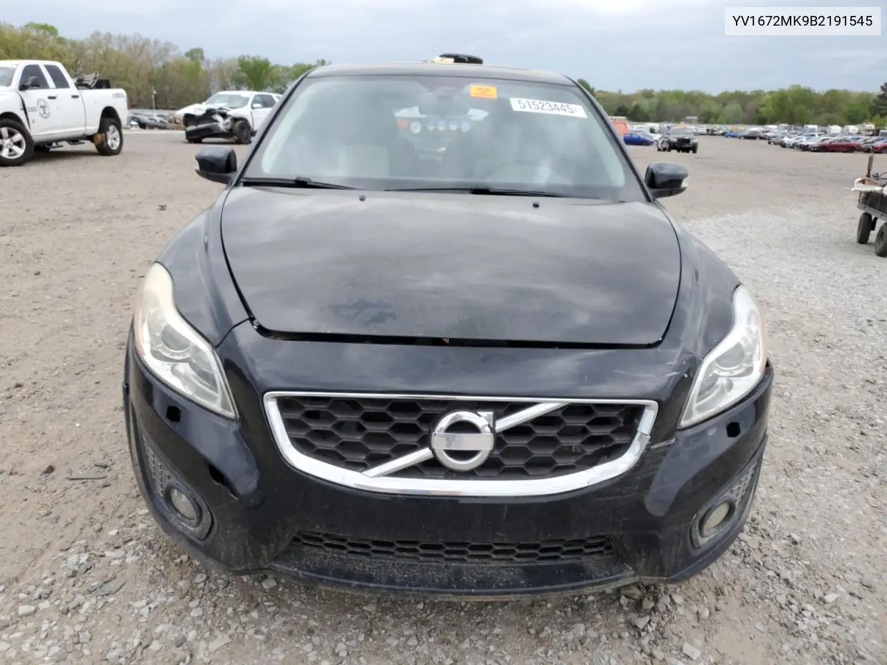 2011 Volvo C30 T5 VIN: YV1672MK9B2191545 Lot: 51523445
