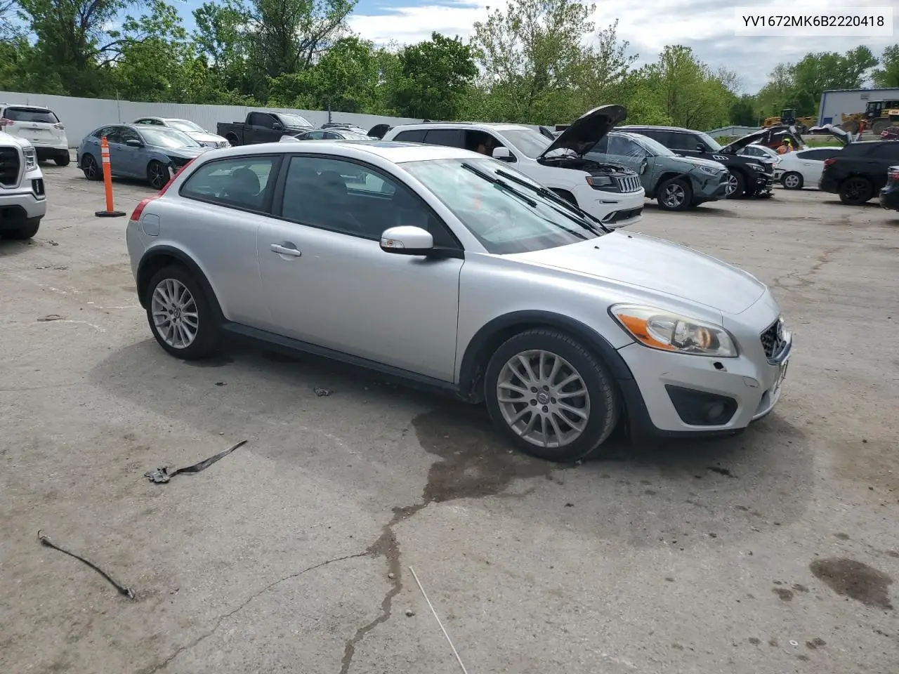2011 Volvo C30 T5 VIN: YV1672MK6B2220418 Lot: 55934145
