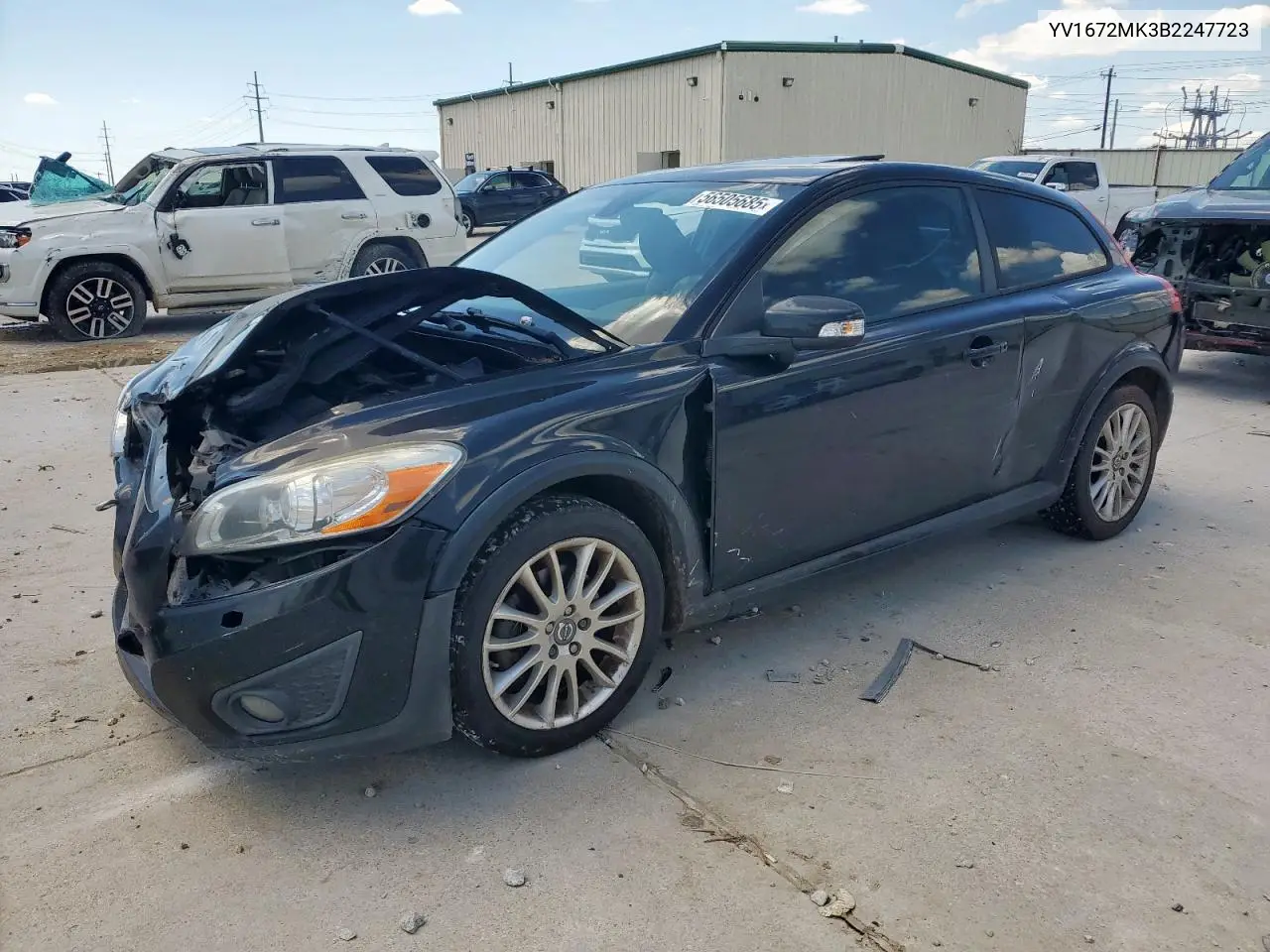 2011 Volvo C30 T5 VIN: YV1672MK3B2247723 Lot: 56505685