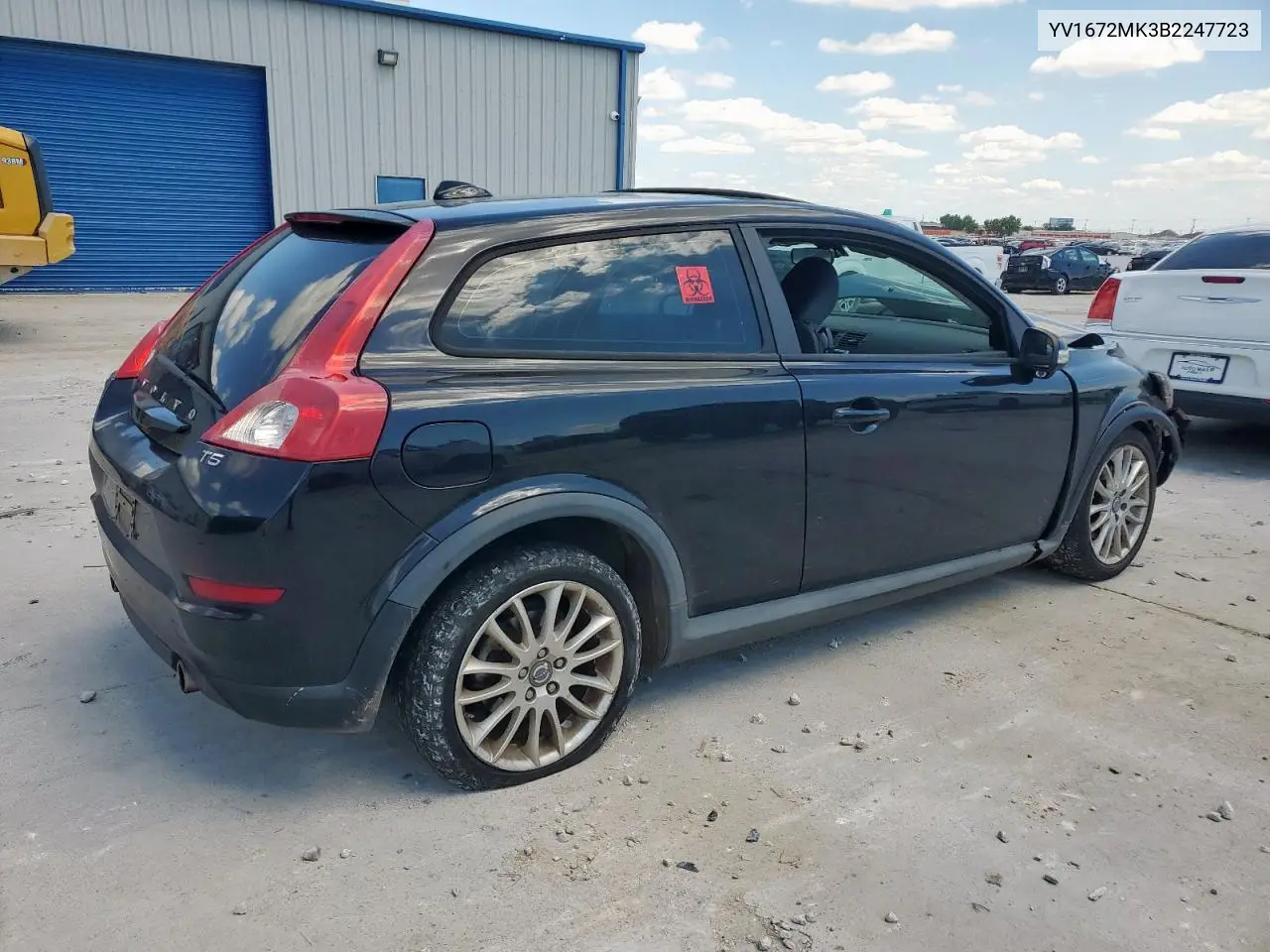 2011 Volvo C30 T5 VIN: YV1672MK3B2247723 Lot: 56505685