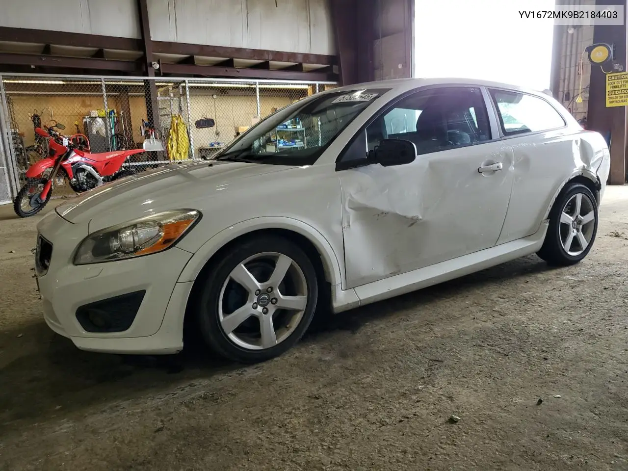 2011 Volvo C30 T5 VIN: YV1672MK9B2184403 Lot: 57529545