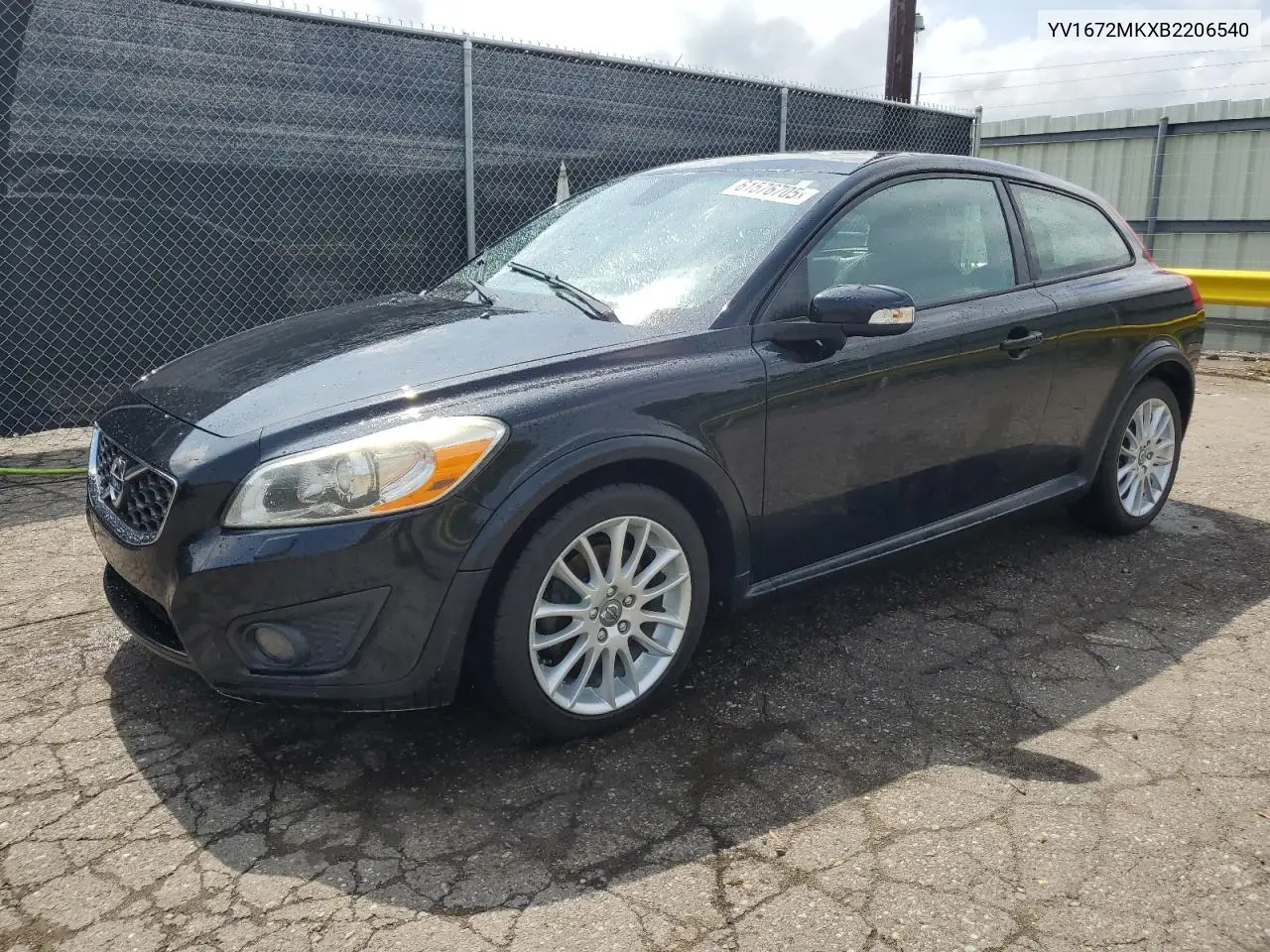 2011 Volvo C30 T5 VIN: YV1672MKXB2206540 Lot: 61576705