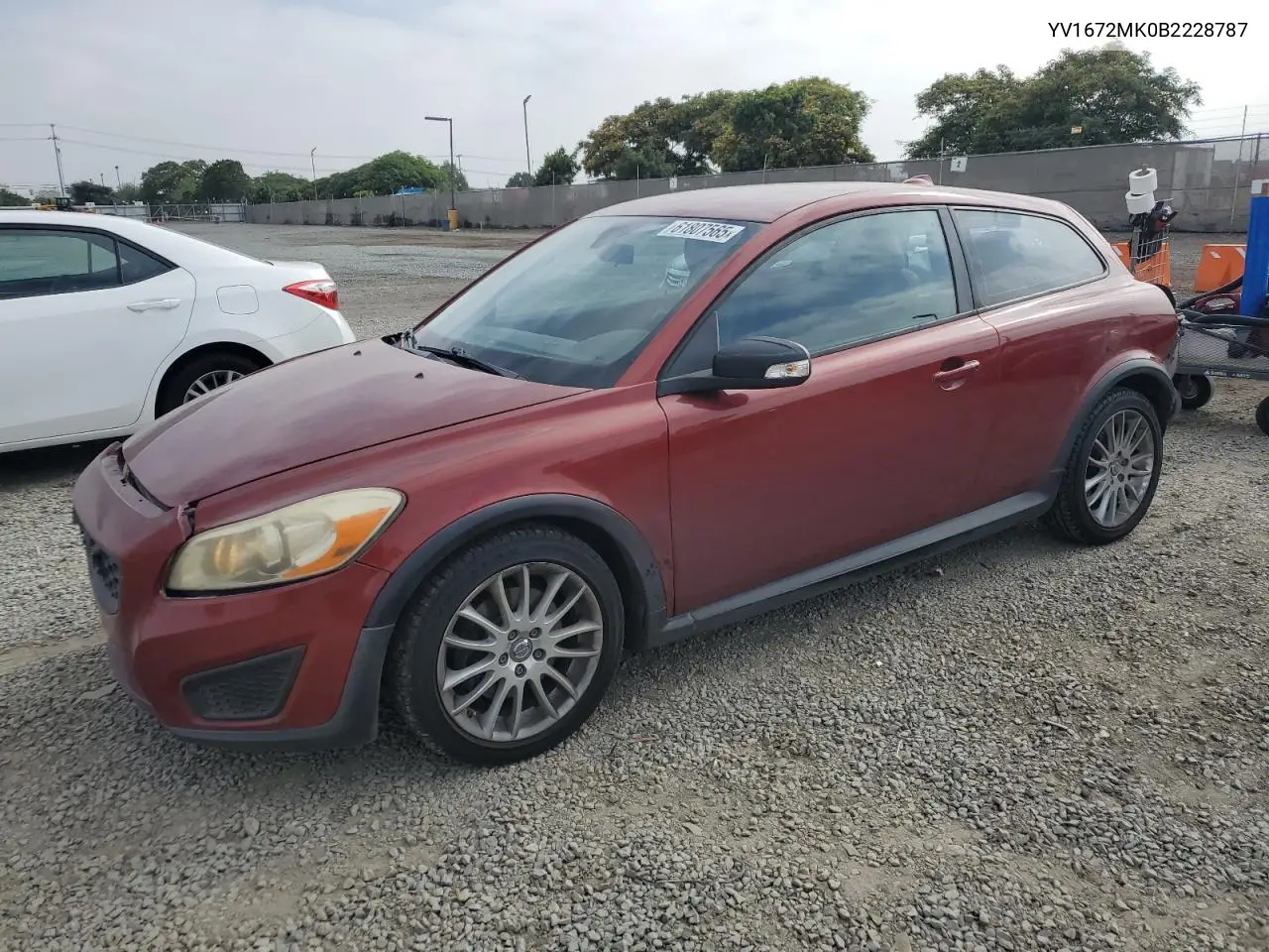 2011 Volvo C30 T5 VIN: YV1672MK0B2228787 Lot: 61807565