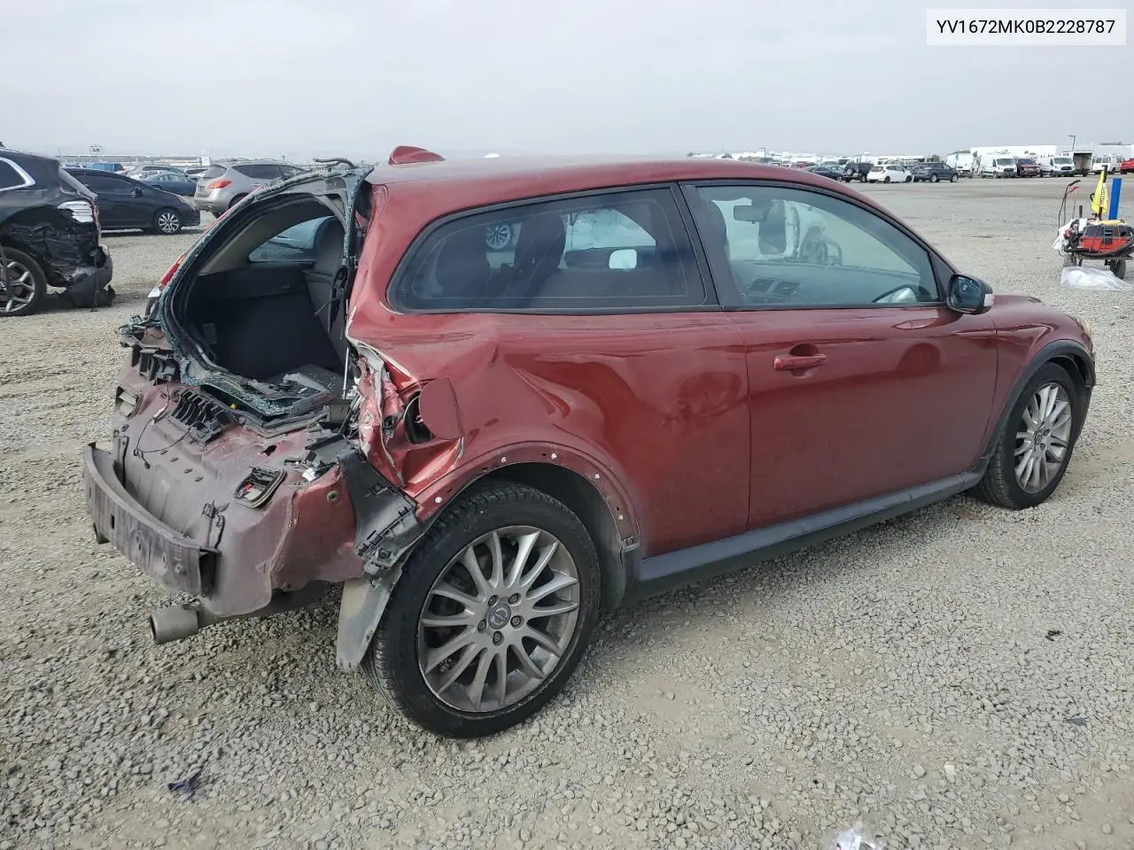 2011 Volvo C30 T5 VIN: YV1672MK0B2228787 Lot: 61807565