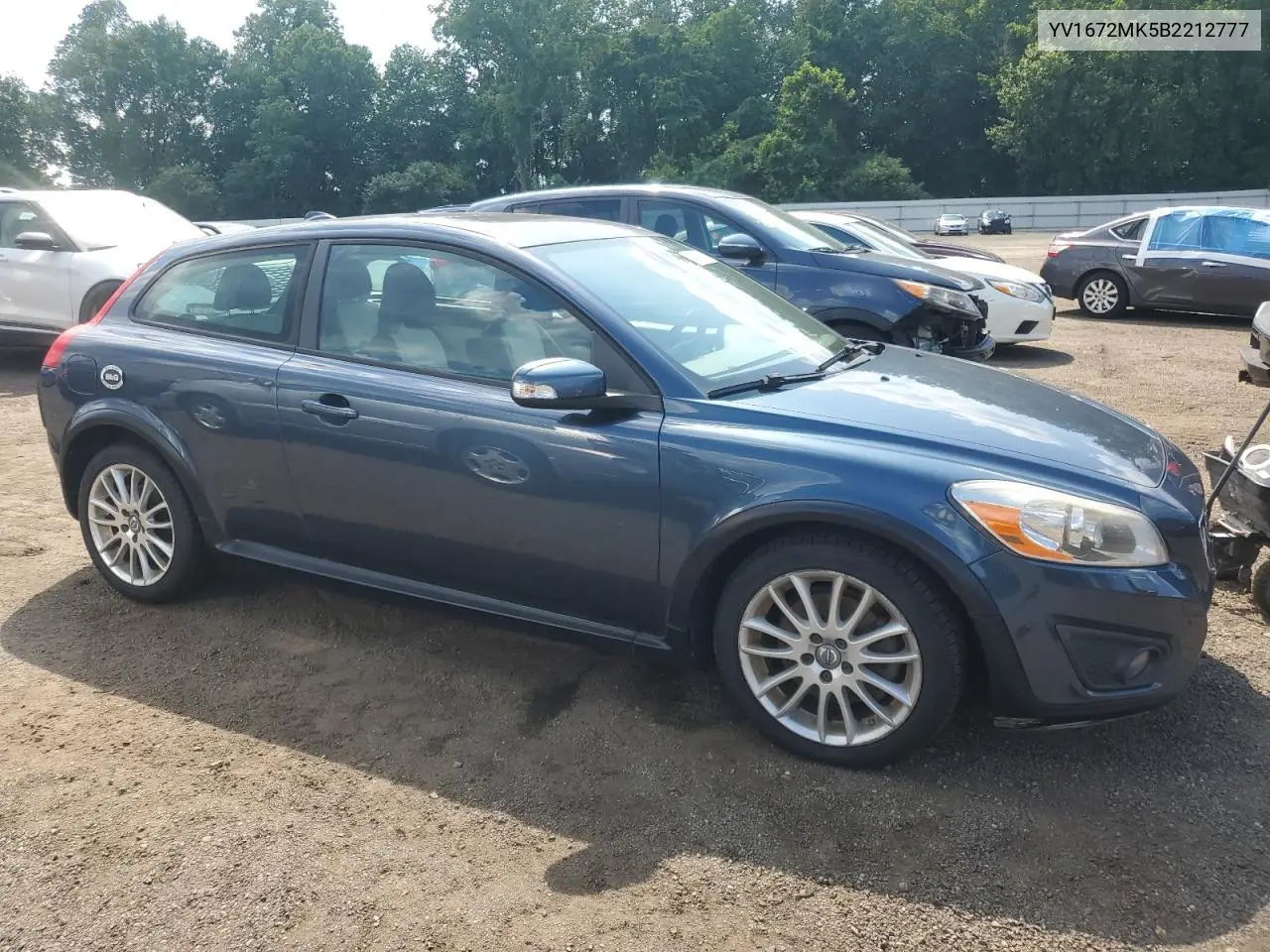2011 Volvo C30 T5 VIN: YV1672MK5B2212777 Lot: 63972165