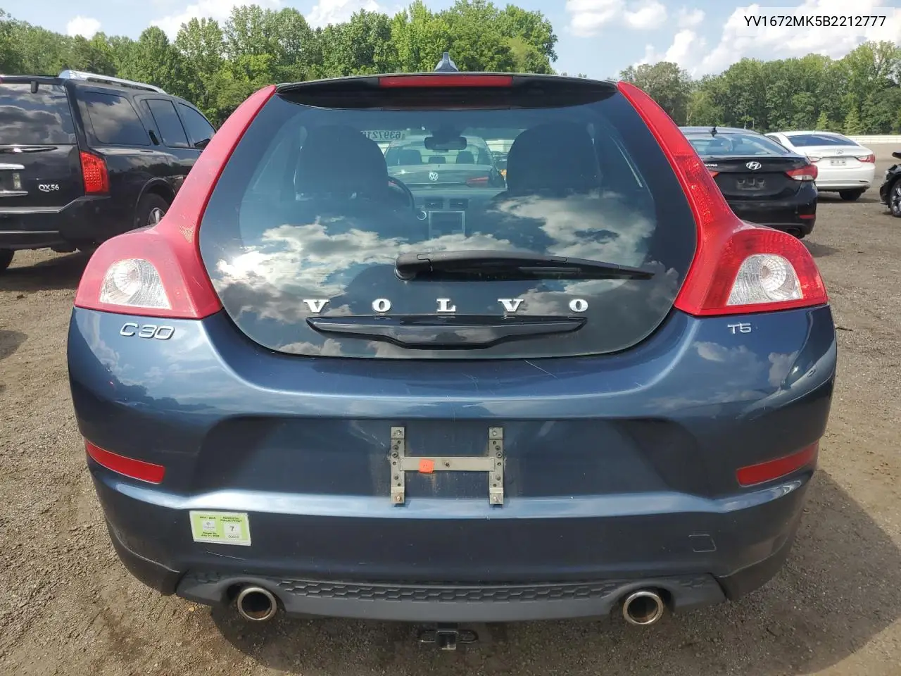 2011 Volvo C30 T5 VIN: YV1672MK5B2212777 Lot: 63972165