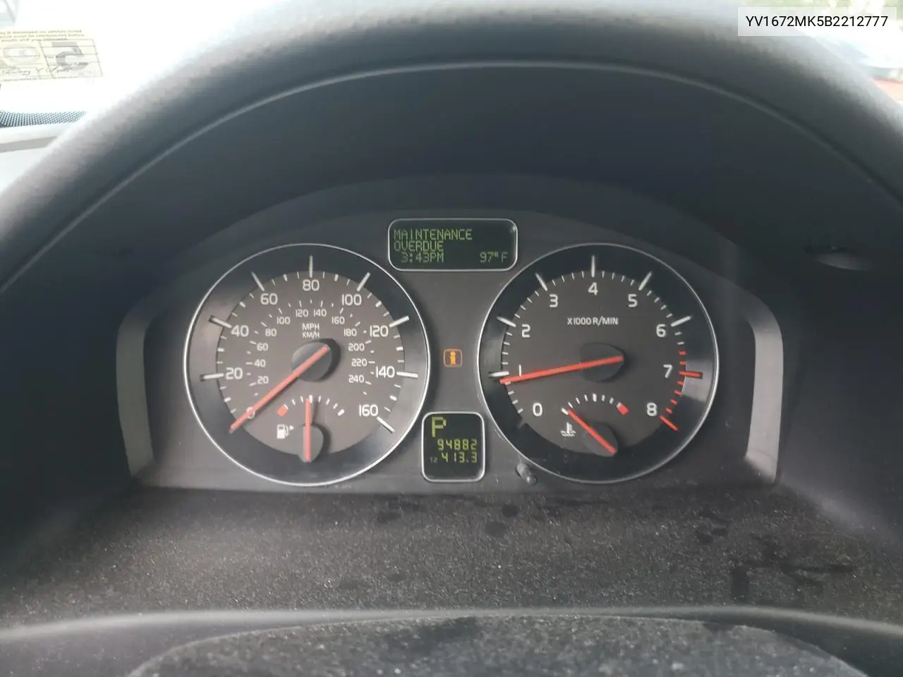 2011 Volvo C30 T5 VIN: YV1672MK5B2212777 Lot: 63972165