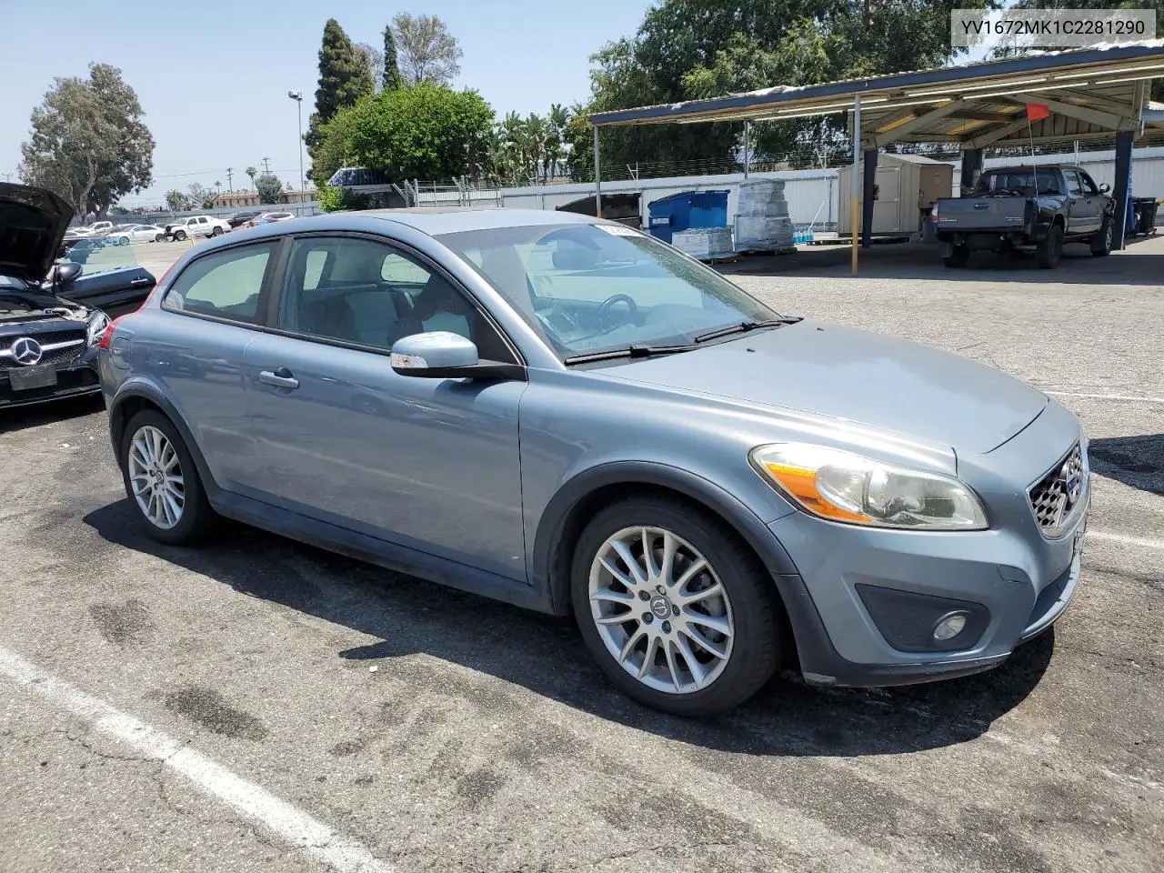 2012 Volvo C30 T5 VIN: YV1672MK1C2281290 Lot: 62390305