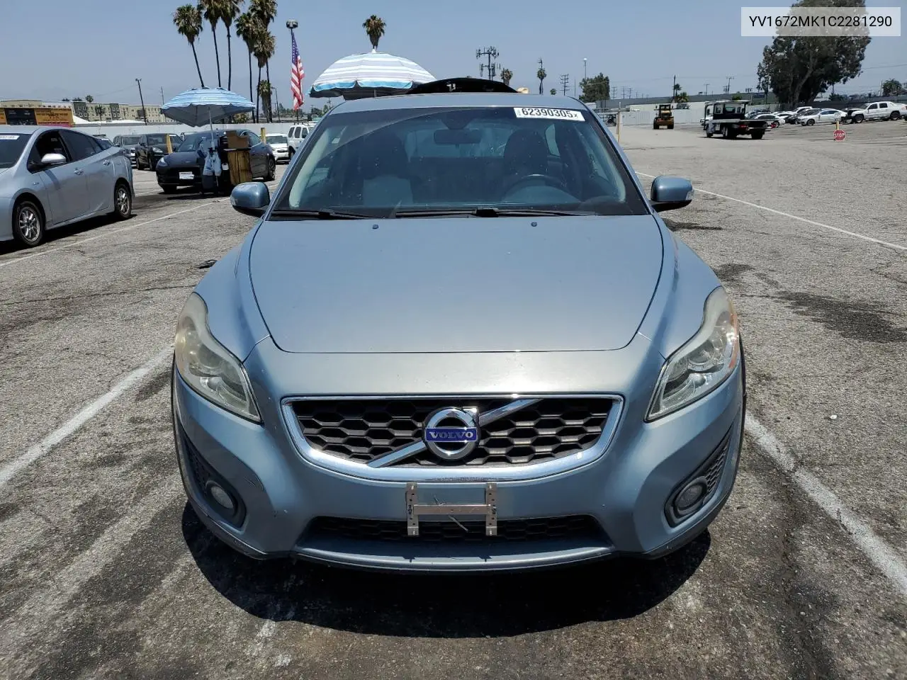 2012 Volvo C30 T5 VIN: YV1672MK1C2281290 Lot: 62390305