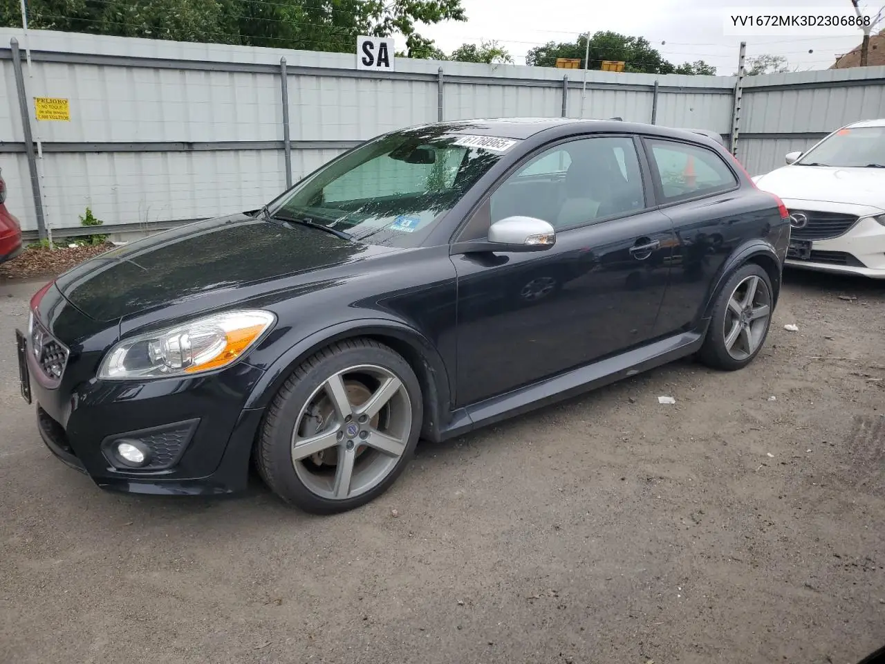 2013 Volvo C30 T5 VIN: YV1672MK3D2306868 Lot: 61760965