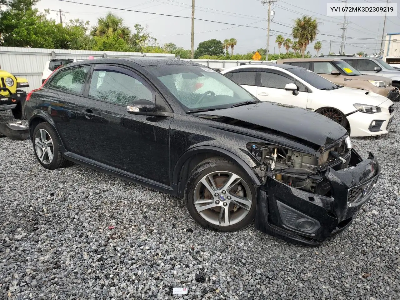 2013 Volvo C30 T5 VIN: YV1672MK3D2309219 Lot: 62324565