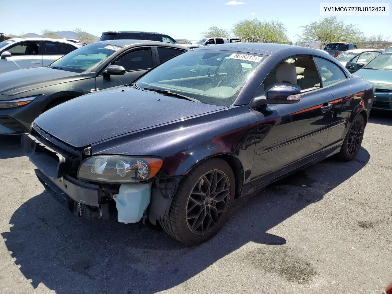 2008 Volvo C70 T5 VIN: YV1MC67278J052423 Lot: 56783175