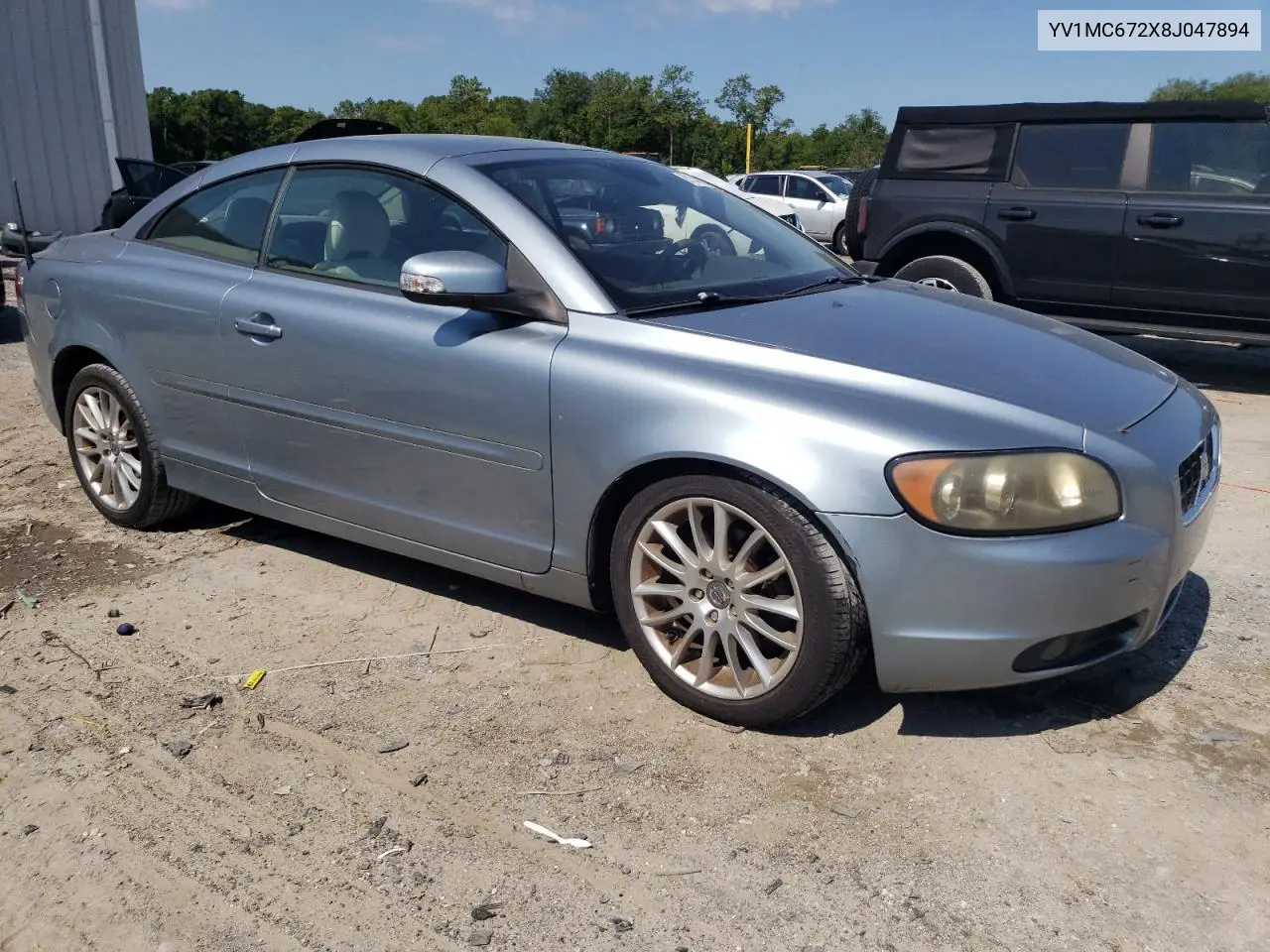 2008 Volvo C70 T5 VIN: YV1MC672X8J047894 Lot: 61343255