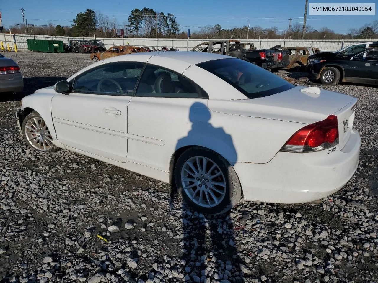 2008 Volvo C70 T5 VIN: YV1MC67218J049954 Lot: 88132055