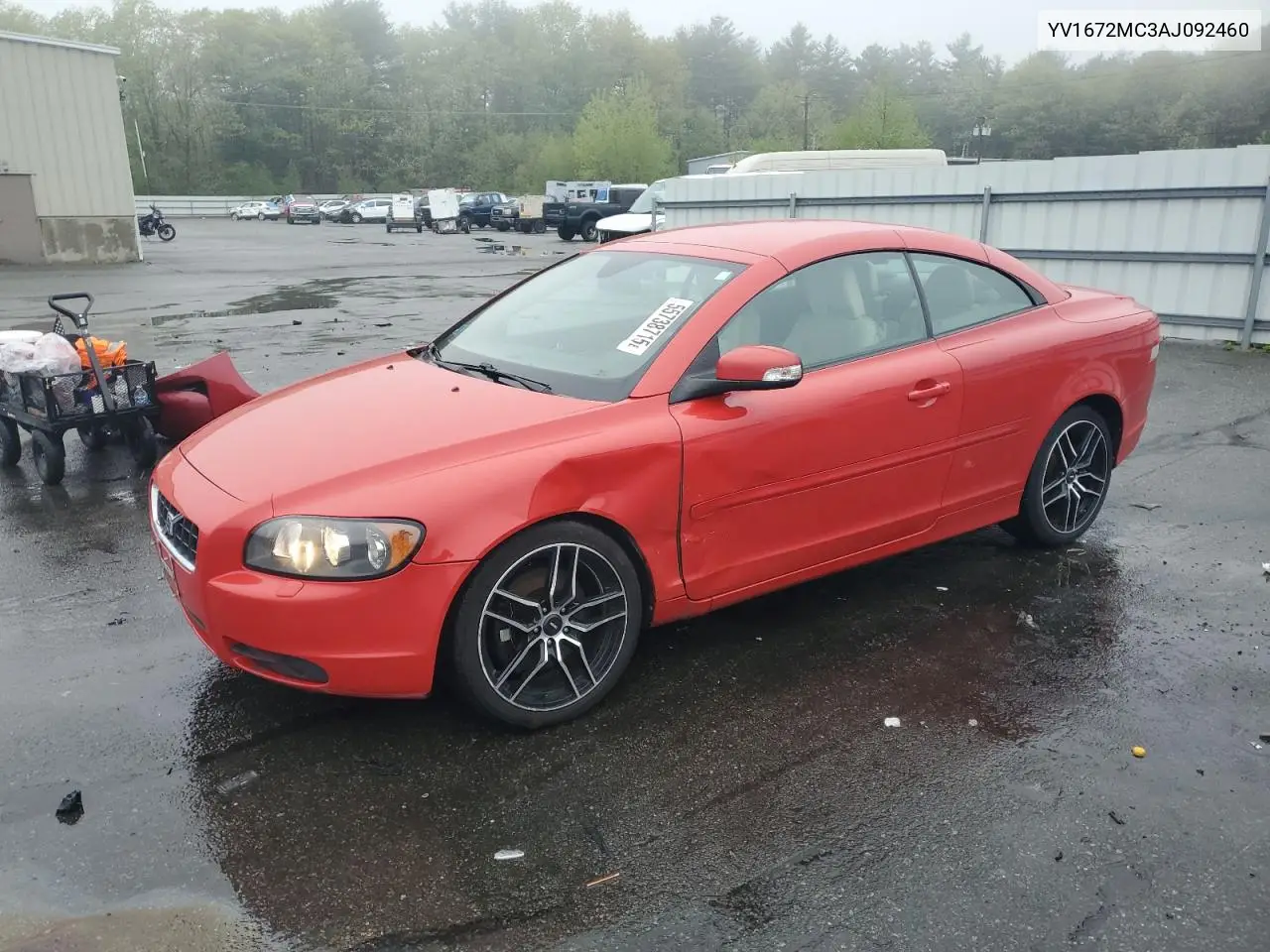 2010 Volvo C70 T5 VIN: YV1672MC3AJ092460 Lot: 55738715