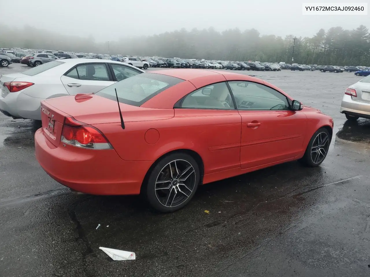 2010 Volvo C70 T5 VIN: YV1672MC3AJ092460 Lot: 55738715