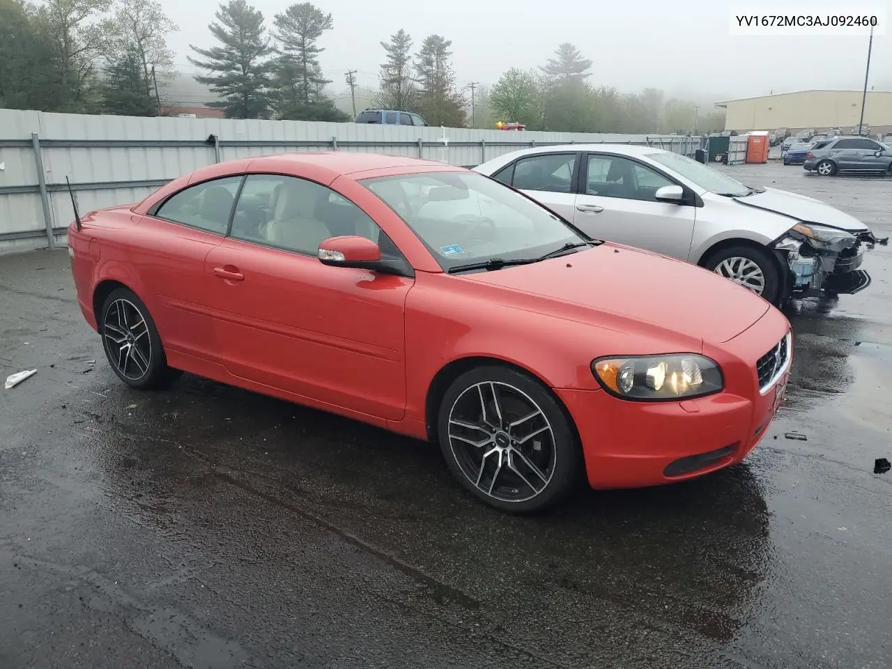 2010 Volvo C70 T5 VIN: YV1672MC3AJ092460 Lot: 55738715