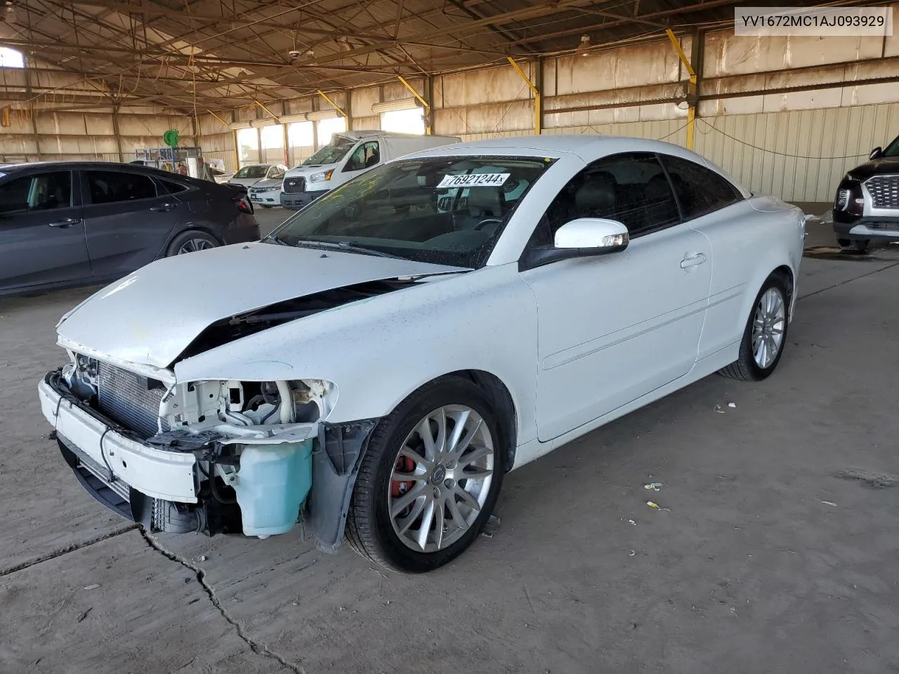 2010 Volvo C70 T5 VIN: YV1672MC1AJ093929 Lot: 76921244