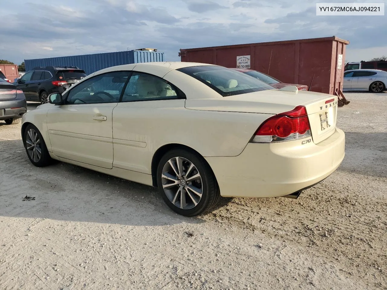 2010 Volvo C70 T5 VIN: YV1672MC6AJ094221 Lot: 78133834