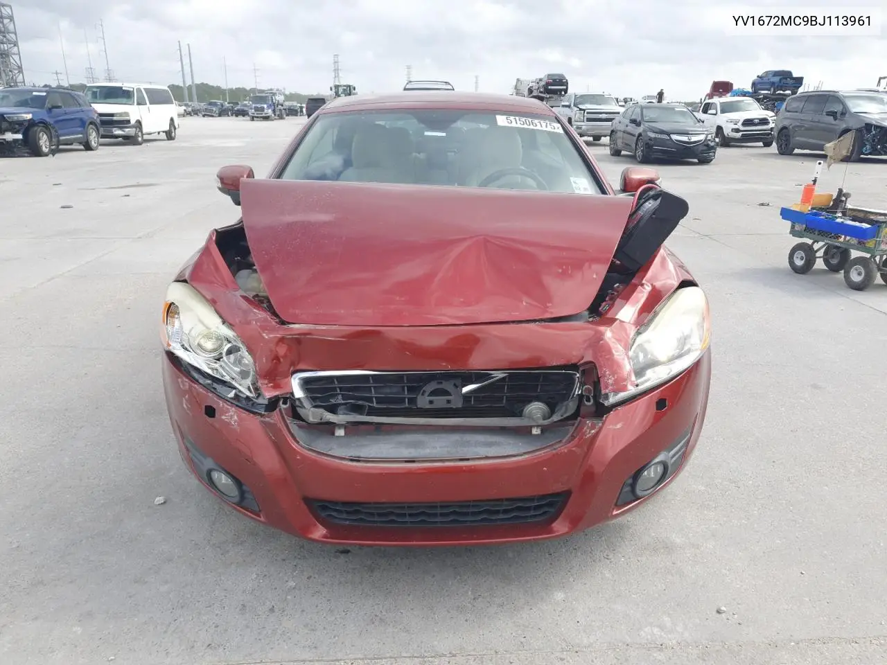 2011 Volvo C70 T5 VIN: YV1672MC9BJ113961 Lot: 51506175