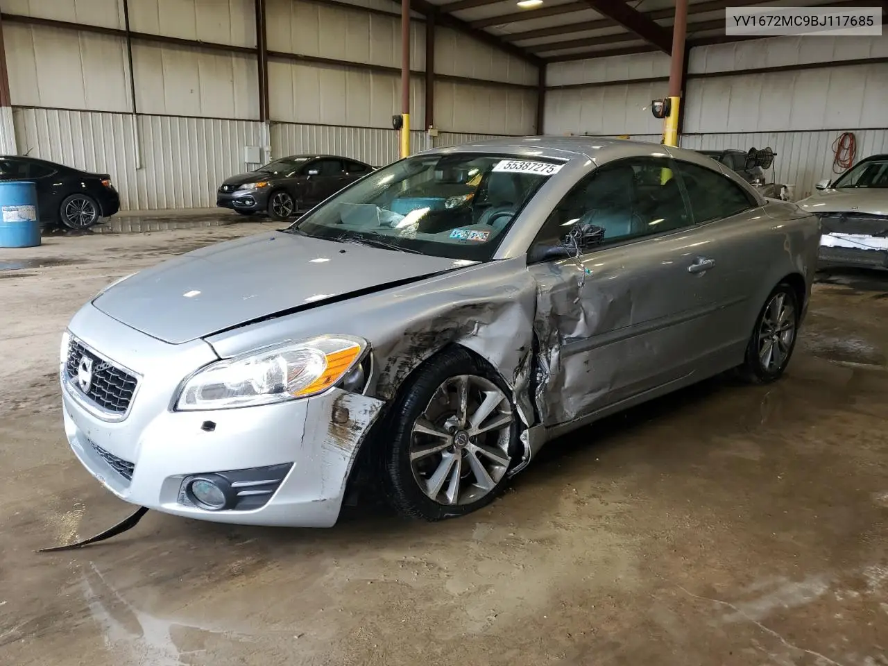 2011 Volvo C70 T5 VIN: YV1672MC9BJ117685 Lot: 55387275