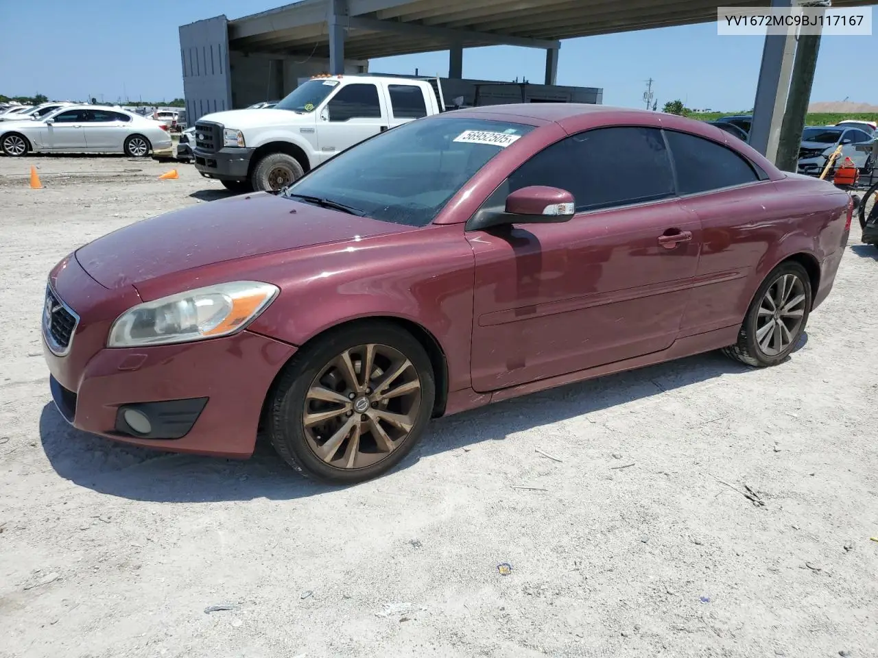 2011 Volvo C70 T5 VIN: YV1672MC9BJ117167 Lot: 56952505