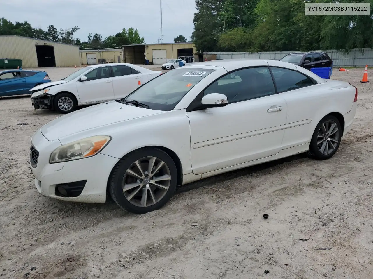 2011 Volvo C70 T5 VIN: YV1672MC3BJ115222 Lot: 57066595