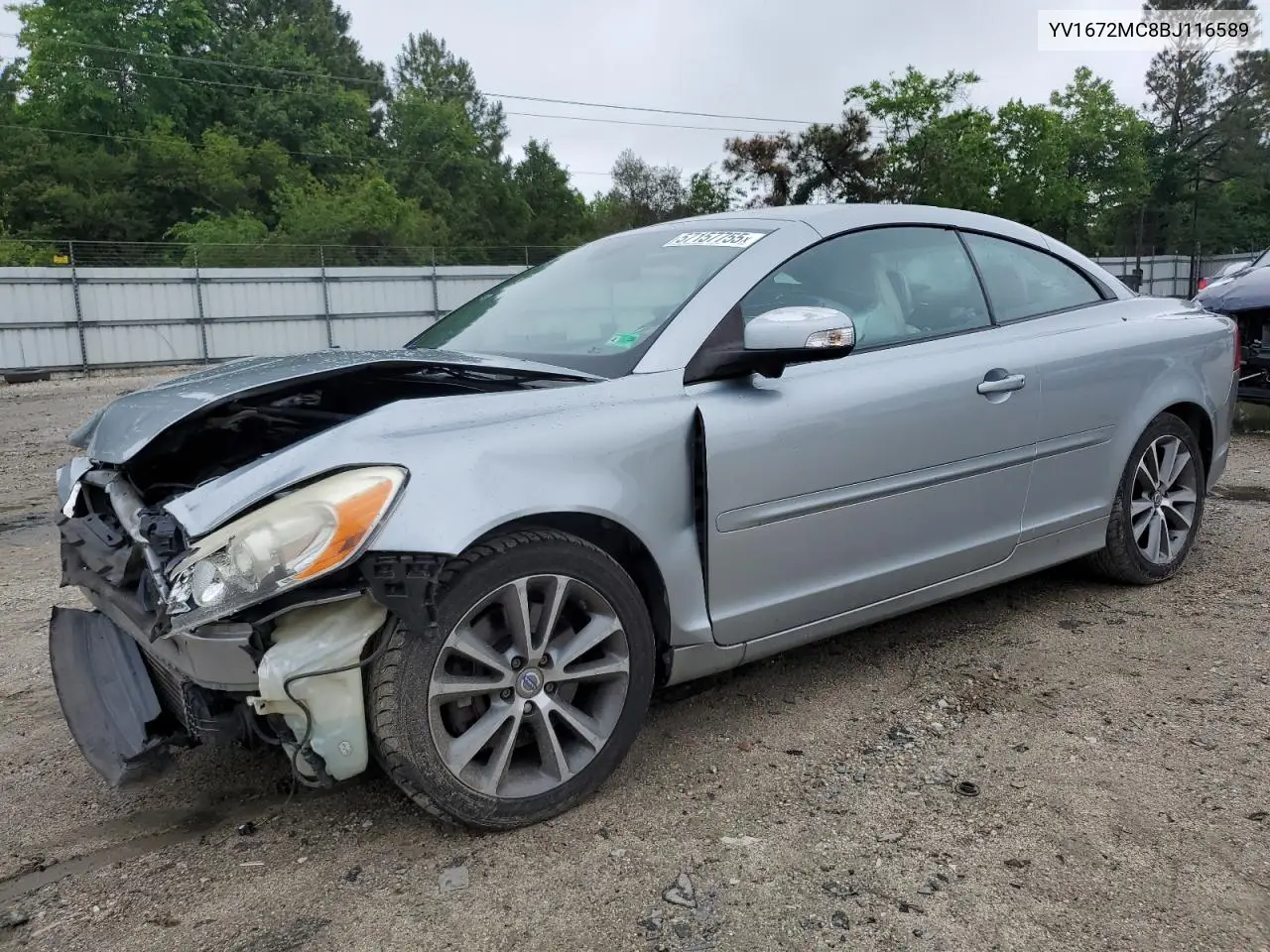 2011 Volvo C70 T5 VIN: YV1672MC8BJ116589 Lot: 57157755