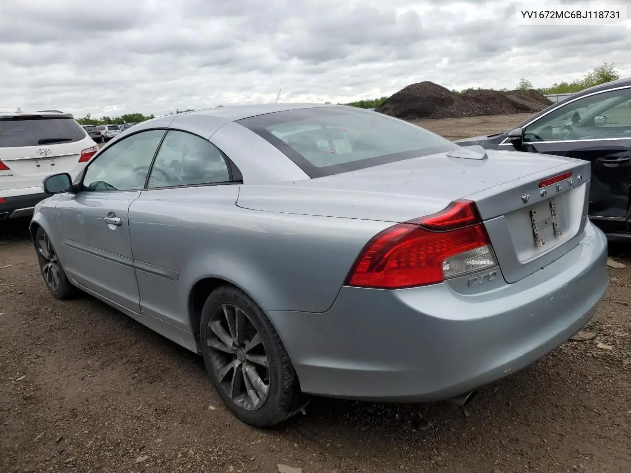 2011 Volvo C70 T5 VIN: YV1672MC6BJ118731 Lot: 57236975